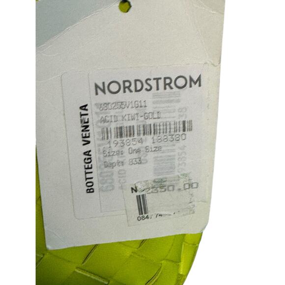 Bottega Veneta NWT Mini Loop Intrecciato Camera Bag in Acid Kiwi - Picture 16 of 16